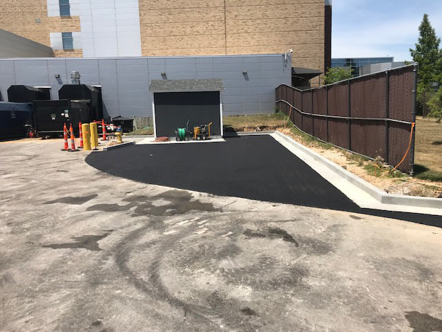 Paved Parking Lot in O'Fallon