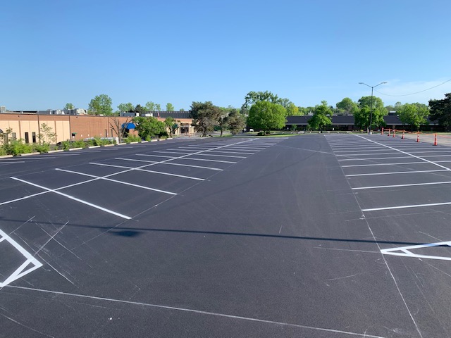 New parking lot, HDIS, Olivette, MO