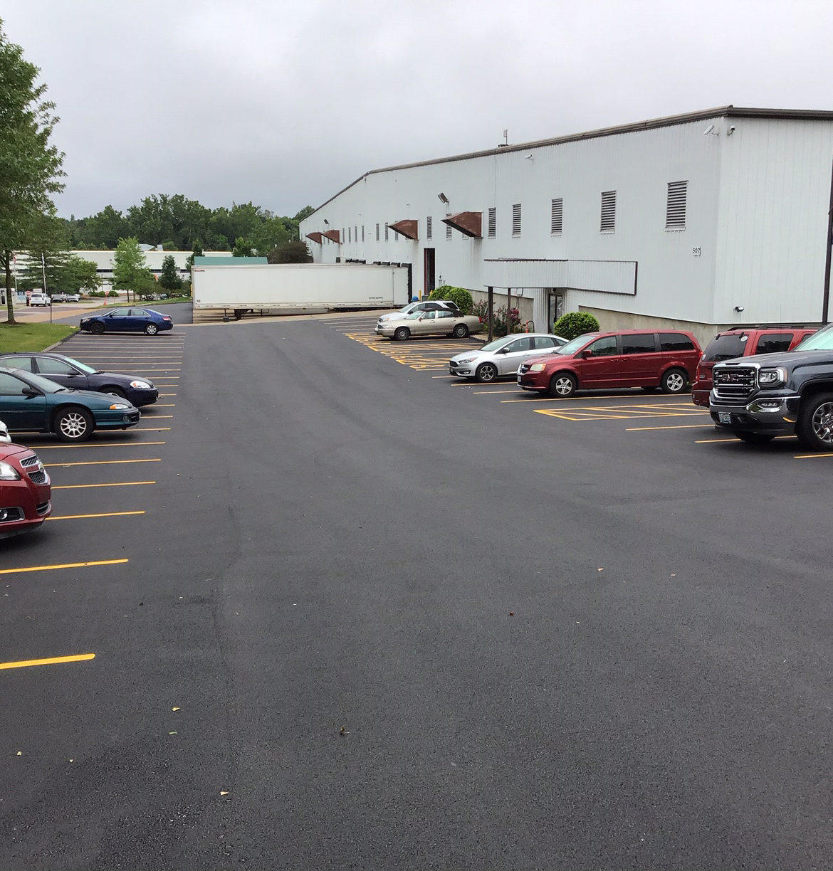 Perma Flex Overlay in the True Manufacturing Parking Lot